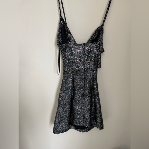 Zara multicolour Sparkly Mini Dress with cut out detail - Picture 3 of 7
